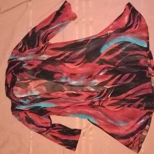 Creations Vibrant Swirl Women's Sheer Cover